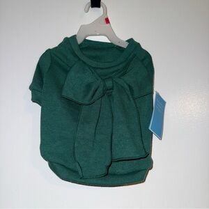 🆕 Draper James Green Dog Bow Sweatshirt Size Small